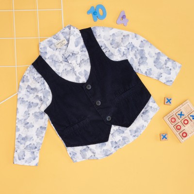 Pantaloons Baby Baby Boys Polka Print Casual Multicolor Shirt