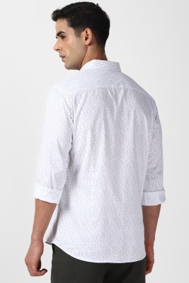 V DOT BY VAN HEUSEN Men Printed Casual White Shirt