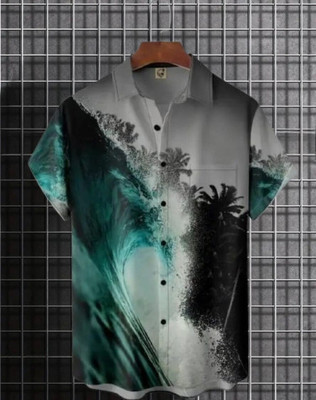 SHFASHION Men Printed Casual Multicolor Shirt