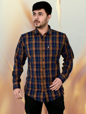 VK WINTER WEAR Men Checkered Casual Multicolor Shirt