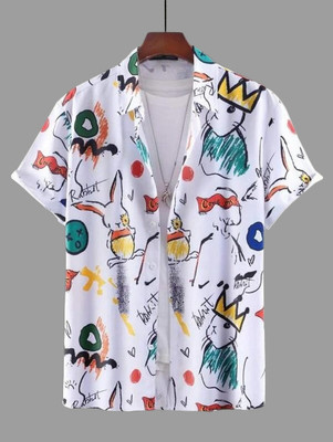 CLOTHWIND Men Printed Casual Multicolor Shirt