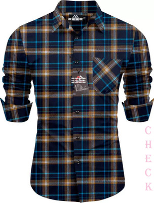 dadatrading Men Checkered Casual Multicolor Shirt