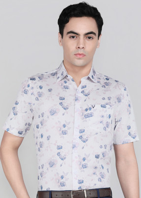 Allen Solly Men Printed Casual Purple Shirt
