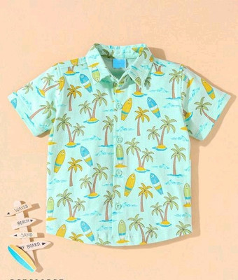 Zedwhy Boys Printed Casual Multicolor Shirt