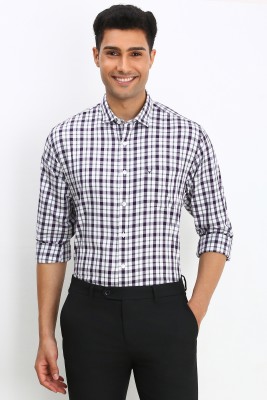 Allen Solly Men Solid Casual Purple Shirt