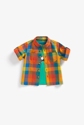 Mothercare Baby Boys Checkered Casual Multicolor Shirt