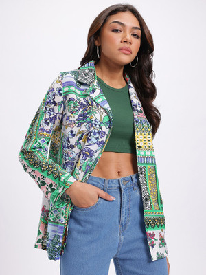 Glitchez Women Printed Casual Multicolor Shirt