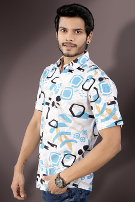 Marmic Fab Men Printed Casual Multicolor Shirt