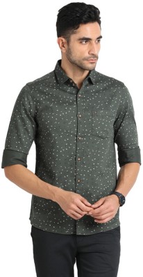 TURTLE Men Printed Casual Green Shirt