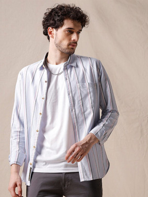 WROGN Men Striped Casual Multicolor Shirt