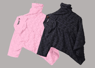 Lunice Men Self Design Casual Pink, Black Shirt(Pack of 2)