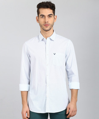 Allen Solly Men Printed Casual Blue Shirt