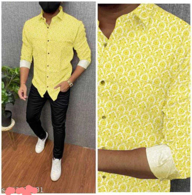 LUXURYCROWN Men Printed Casual Multicolor Shirt