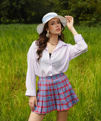 CAMPUS SUTRA Women Self Design Casual White Shirt