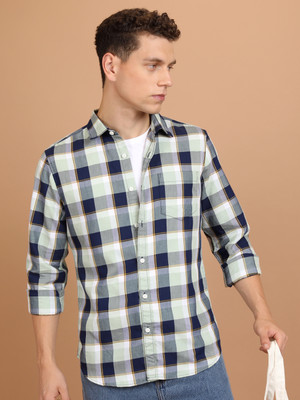 HIGHLANDER Men Checkered Casual Multicolor Shirt