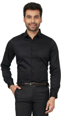 HOC Men Checkered Casual Black Shirt