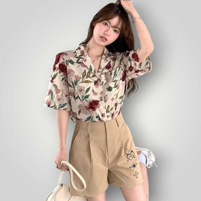 KALLAXI Women Solid Casual Multicolor Shirt