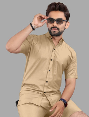 Radiance Creations Men Solid Casual Multicolor Shirt