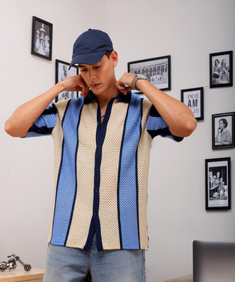 The Indian Garage Co. Men Striped Casual Multicolor Shirt