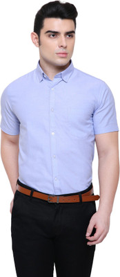 SOUTHBAY Men Solid Formal Blue Shirt