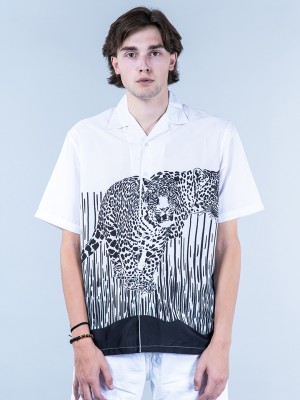 TISTABENE Men Printed Casual White Shirt