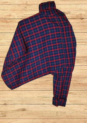 Arthz Fashion Men Washed Casual Dark Blue, Red Shirt