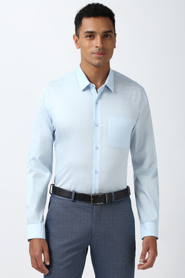 PETER ENGLAND Men Printed Formal Blue Shirt