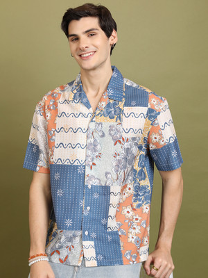 HIGHLANDER Men Printed Casual Multicolor Shirt