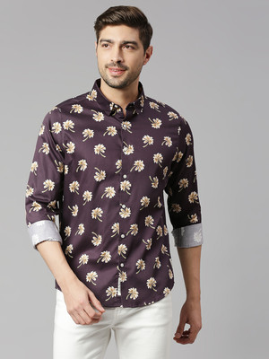 THOMAS SCOTT Men Printed Casual Red Shirt