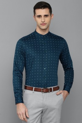 LOUIS PHILIPPE Men Printed Formal Dark Blue Shirt