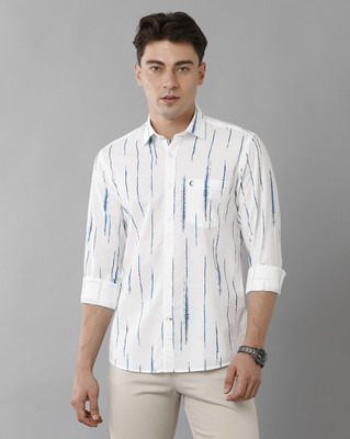CAVALLO BY LINEN CLUB Men Printed Casual White Shirt
