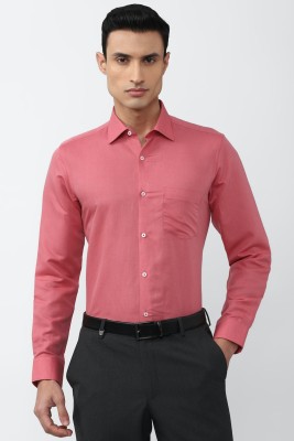 VAN HEUSEN Men Solid Formal Pink Shirt