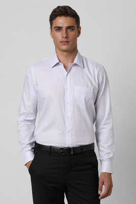 VAN HEUSEN Men Checkered Formal Purple Shirt