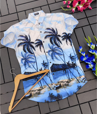 SHFASHION Men Printed Casual Multicolor Shirt