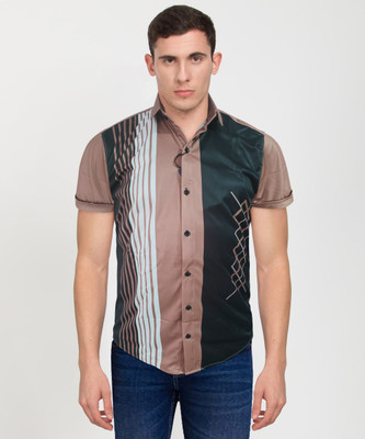 Trishiv Men Striped Casual Multicolor Shirt