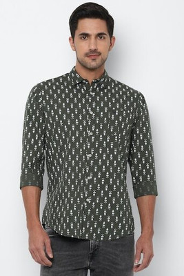 Allen Solly Men Printed Casual Green Shirt