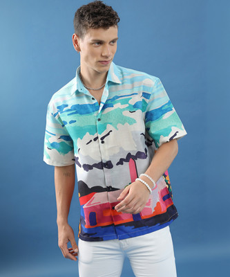 HIGHLANDER Men Printed Casual Multicolor Shirt