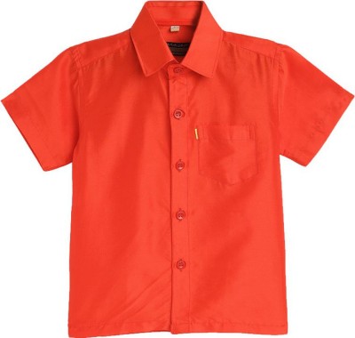 THANGAMAGAN Baby Boys Solid Casual Red Shirt