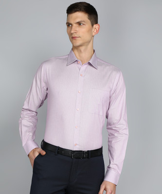 Raymond Men Self Design Formal Purple Shirt