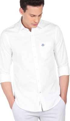 U.S. POLO ASSN. Men Solid Casual White Shirt