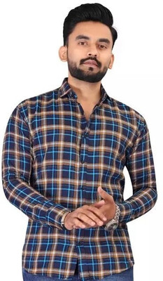 Style Grove Men Checkered Casual Multicolor Shirt