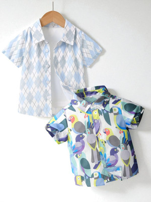 Sparrow ENTERPRISE Boys Printed Casual Multicolor Shirt