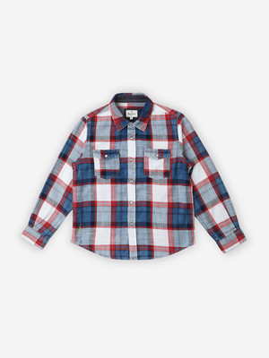 Pepe Jeans Boys Checkered Casual Multicolor Shirt