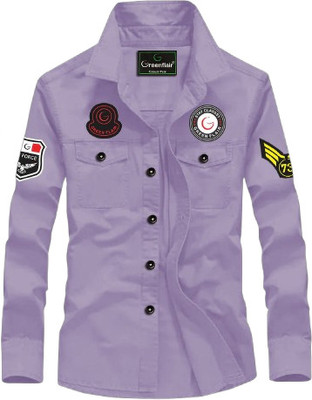 GreenFlair Men Solid Casual Multicolor Shirt