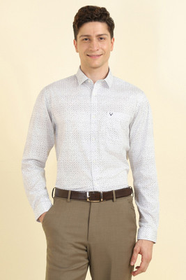 Allen Solly Men Printed Formal White Shirt