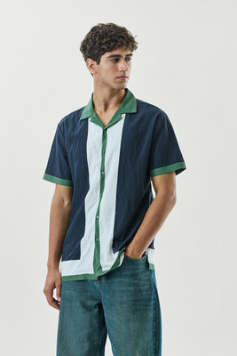 Snitch Men Color Block Casual Multicolor Shirt