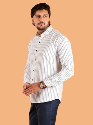 HouseOfCommon Men Striped Casual Multicolor Shirt