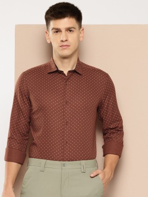 INVICTUS Men Printed Formal Brown Shirt