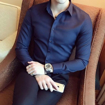 Lee Cross Men Solid Casual Blue Shirt
