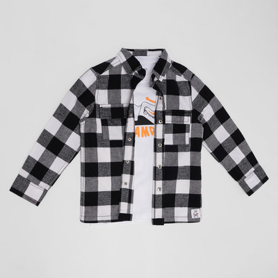 Pantaloons Junior Boys Checkered Casual Multicolor Shirt
